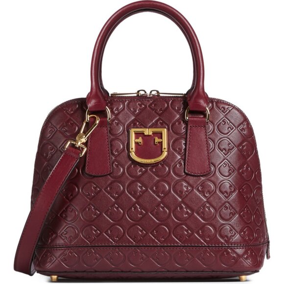 FURLA Fantastica Dome Small Ribes Embossed Leather Bag - Picture 15 of 15